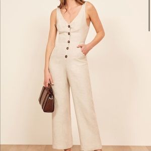 Reformation Vera Romper/Jumpsuit in Sand
